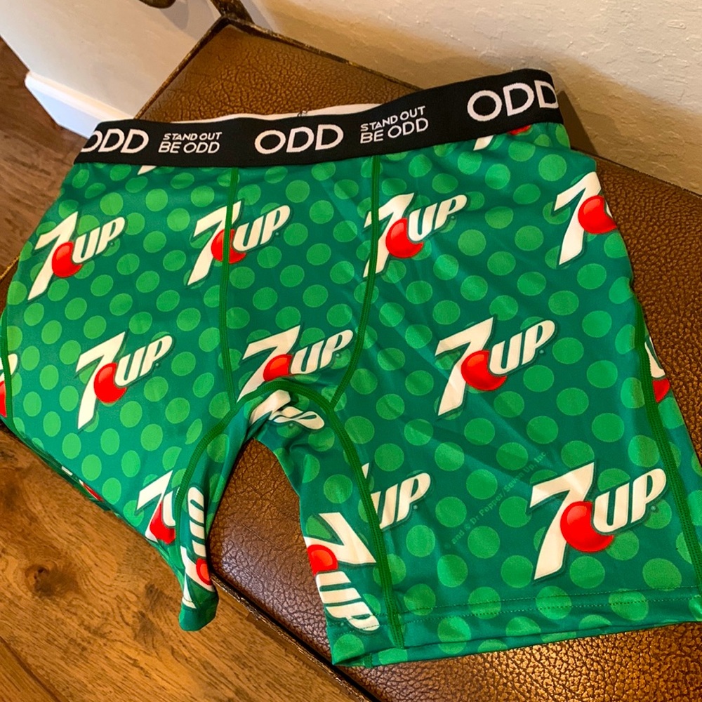Odd Boxer Briefs 7UP Premium Men’s Underwear Lightweight Fabric Vibrant Graphic!